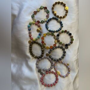 Rustic Cuff 11 Piece Beaded Bracelet Set